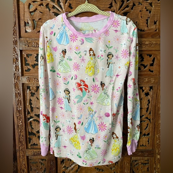 Little Sleepies OG Disney Princesses Pink 5/6 Two-Piece Long Sleeve Pajamas - Picture 2 of 5